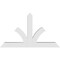 Ekena Millwork Richland Architectural Grade PVC Gable Bracket, 48"W x 28"H x 4"D x 4"F, 14/12 Pitch GBP048X28X0404RIC00 - alternate 2